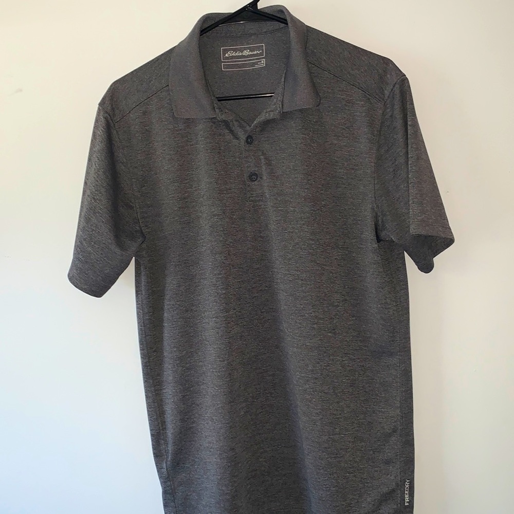 Eddie Bauer | Polo | Collared Shirt| Charcoal | Men’s | Medium | FreeDry |
